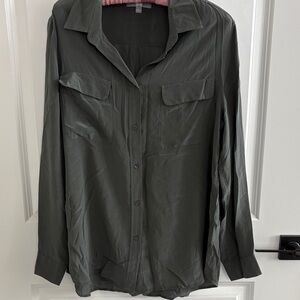 Uniqlo blouse in army green, new never worn